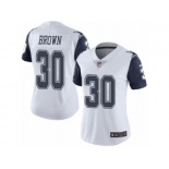 Women's Nike Dallas Cowboys #30 Anthony Brown Limited White Rush NFL Jersey