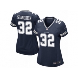 Women's Nike Dallas Cowboys #32 Orlando Scandrick Game Navy Blue Team Color NFL Jersey