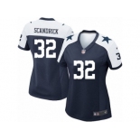 Women's Nike Dallas Cowboys #32 Orlando Scandrick Game Navy Blue Throwback Alternate NFL Jersey