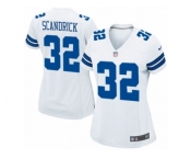 Women's Nike Dallas Cowboys #32 Orlando Scandrick Game White NFL Jersey