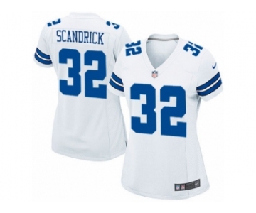 Women's Nike Dallas Cowboys #32 Orlando Scandrick Game White NFL Jersey