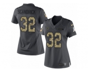 Women's Nike Dallas Cowboys #32 Orlando Scandrick Limited Black 2016 Salute to Service NFL Jersey