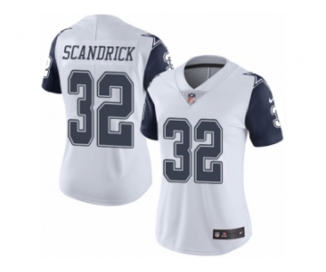 Women's Nike Dallas Cowboys #32 Orlando Scandrick Limited White Rush NFL Jersey