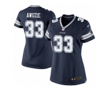 Women's Nike Dallas Cowboys #33 Chidobe Awuzie Limited Navy Blue Team Color NFL Jersey