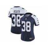 Women's Nike Dallas Cowboys #38 Jeff Heath Vapor Untouchable Limited Navy Blue Throwback Alternate NFL Jersey