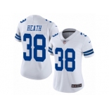 Women's Nike Dallas Cowboys #38 Jeff Heath Vapor Untouchable Limited White NFL Jersey