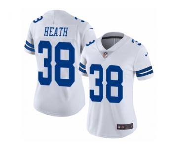 Women's Nike Dallas Cowboys #38 Jeff Heath Vapor Untouchable Limited White NFL Jersey