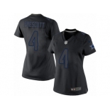 Women's Nike Dallas Cowboys #4 Dak Prescott Limited Black Impact NFL Jersey