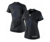 Women's Nike Dallas Cowboys #4 Dak Prescott Limited Black Impact NFL Jersey