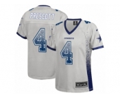 Women's Nike Dallas Cowboys #4 Dak Prescott Limited Grey Drift Fashion NFL Jersey