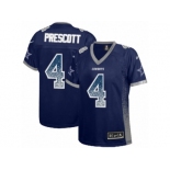 Women's Nike Dallas Cowboys #4 Dak Prescott Limited Navy Blue Drift Fashion NFL Jersey