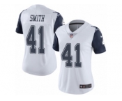 Women's Nike Dallas Cowboys #41 Keith Smith Limited White Rush NFL Jersey