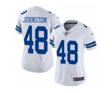 Women's Nike Dallas Cowboys #48 Daryl Johnston Vapor Untouchable Limited White NFL Jersey