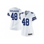 Women's Nike Dallas Cowboys #48 Daryl Johnston White Stitched NFL Elite Jersey