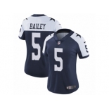 Women's Nike Dallas Cowboys #5 Dan Bailey Vapor Untouchable Limited Navy Blue Throwback Alternate NFL Jersey