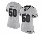 Women's Nike Dallas Cowboys #50 Sean Lee Limited Gray Gridiron II NFL Jersey