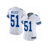 Women's Nike Dallas Cowboys #51 Kyle Wilber Vapor Untouchable Limited White NFL Jersey