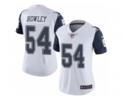 Women's Nike Dallas Cowboys #54 Chuck Howley Limited White Rush NFL Jersey