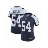 Women's Nike Dallas Cowboys #54 Chuck Howley Vapor Untouchable Limited Navy Blue Throwback Alternate NFL Jersey