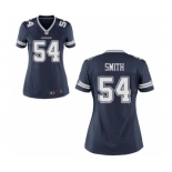 Women's Nike Dallas Cowboys #54 Jaylon Smith Navy Blue Team Color NFL Jersey