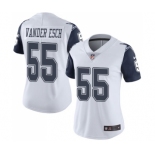 Women's Nike Dallas Cowboys #55 Leighton Vander Esch Limited White Rush Vapor Untouchable NFL Jersey