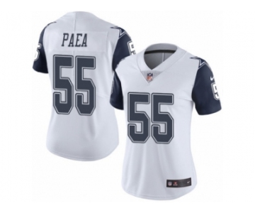 Women's Nike Dallas Cowboys #55 Stephen Paea Limited White Rush NFL Jersey