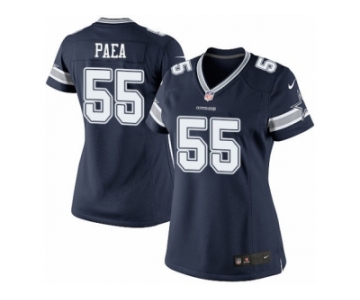 Women's Nike Dallas Cowboys #55 Stephen Paea Navy Blue Team Color NFL Jersey