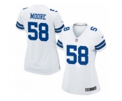 Women's Nike Dallas Cowboys #58 Damontre Moore Game White NFL Jersey