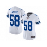 Women's Nike Dallas Cowboys #58 Damontre Moore Vapor Untouchable Limited White NFL Jersey