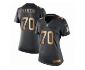 Women's Nike Dallas Cowboys #70 Zack Martin Limited Black Gold Salute to Service NFL Jersey