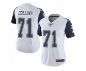 Women's Nike Dallas Cowboys #71 La'el Collins Limited White Rush NFL Jersey