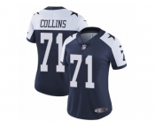 Women's Nike Dallas Cowboys #71 La'el Collins Vapor Untouchable Limited Navy Blue Throwback Alternate NFL Jersey