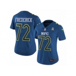 Women's Nike Dallas Cowboys #72 Travis Frederick Limited Blue 2017 Pro Bowl NFL Jersey