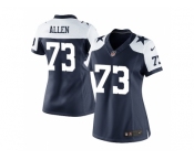 Women's Nike Dallas Cowboys #73 Larry Allen Navy Blue Stitched NFL Elite Throwback Alternate jersey