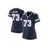 Women's Nike Dallas Cowboys #73 Larry Allen Navy Blue Stitched NFL Elite jersey