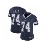 Women's Nike Dallas Cowboys #74 Bob Lilly Vapor Untouchable Limited Navy Blue Team Color NFL Jersey