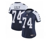 Women's Nike Dallas Cowboys #74 Bob Lilly Vapor Untouchable Limited Navy Blue Throwback Alternate NFL Jersey