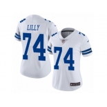 Women's Nike Dallas Cowboys #74 Bob Lilly Vapor Untouchable Limited White NFL Jersey