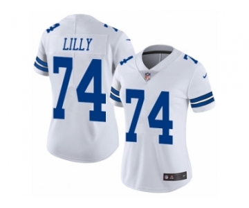 Women's Nike Dallas Cowboys #74 Bob Lilly Vapor Untouchable Limited White NFL Jersey