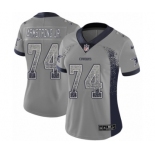 Women's Nike Dallas Cowboys #74 Dorance Armstrong Jr. Limited Gray Rush Drift Fashion NFL Jersey