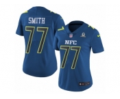 Women's Nike Dallas Cowboys #77 Tyron Smith Limited Blue 2017 Pro Bowl NFL Jersey