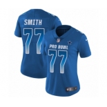 Women's Nike Dallas Cowboys #77 Tyron Smith Limited Royal Blue NFC 2019 Pro Bowl NFL Jersey