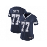 Women's Nike Dallas Cowboys #77 Tyron Smith Vapor Untouchable Limited Navy Blue Team Color NFL Jersey