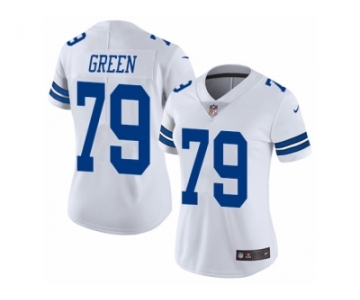 Women's Nike Dallas Cowboys #79 Chaz Green Vapor Untouchable Limited White NFL Jersey