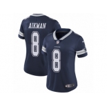 Women's Nike Dallas Cowboys #8 Troy Aikman Vapor Untouchable Limited Navy Blue Team Color NFL Jersey