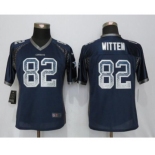 Women's Nike Dallas Cowboys #82 Jason Witten Drift Fashion Blue Jerseys