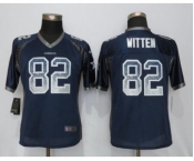 Women's Nike Dallas Cowboys #82 Jason Witten Drift Fashion Blue Jerseys