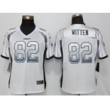 Women's Nike Dallas Cowboys #82 Jason Witten Drift Fashion White Jerseys