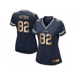 Women's Nike Dallas Cowboys #82 Jason Witten Elite Navy Gold Team Color NFL Jersey