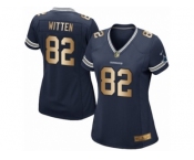 Women's Nike Dallas Cowboys #82 Jason Witten Elite Navy Gold Team Color NFL Jersey